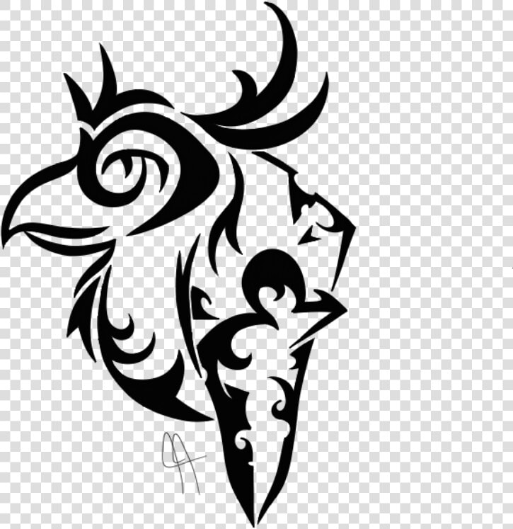 Chocobo Tribal Tattoos 5 By Lisa   Final Fantasy  HD Png DownloadTransparent PNG