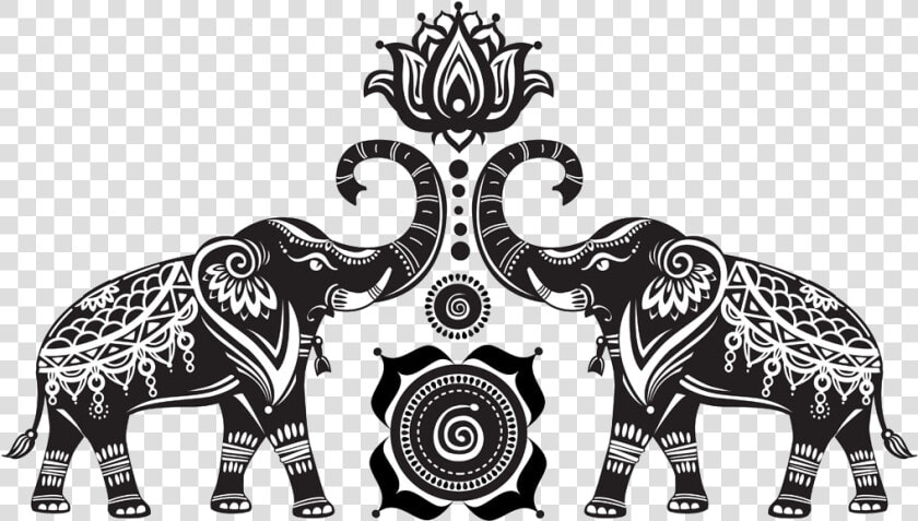  boho  bohemian  elephant  elephants  mandala  freetoedit   Indian Elephant Vector  HD Png DownloadTransparent PNG