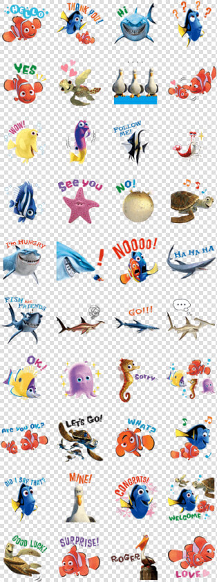 Finding Nemo   Finding Nemo Characters With Names  HD Png DownloadTransparent PNG