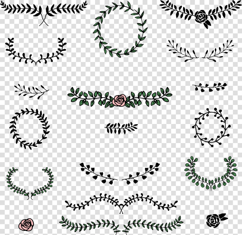 Over 250 Wedding Elements Vector   Laurel Vector Free  HD Png DownloadTransparent PNG