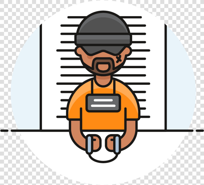 112 Prisoner Male African American   Criminal Jail Clipart  HD Png DownloadTransparent PNG
