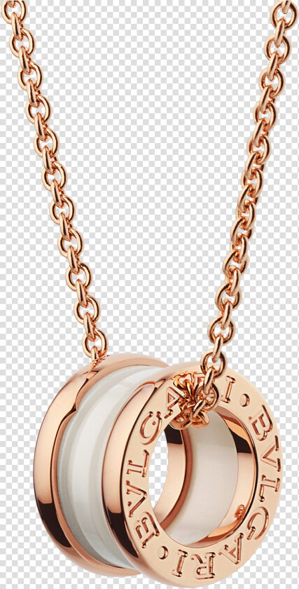 Rose Gold Bvlgari Necklace  HD Png DownloadTransparent PNG