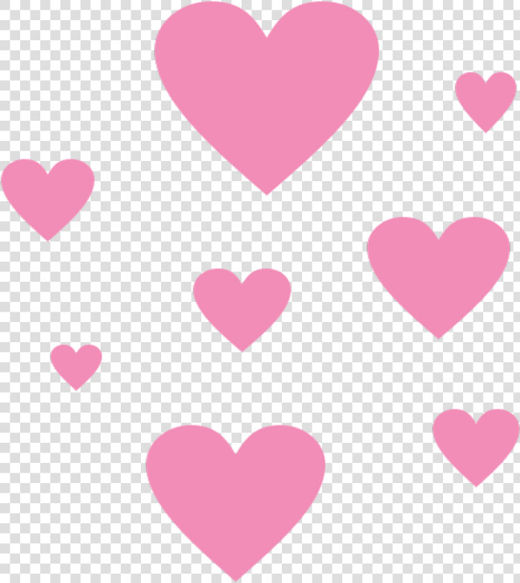 Ftestickers Sticker By Picsart   Pink Hearts  HD Png DownloadTransparent PNG