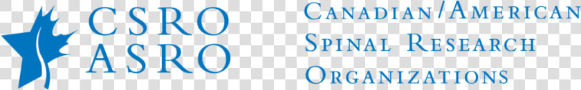 Csro asro   Canadian Spinal Research Organization  HD Png DownloadTransparent PNG