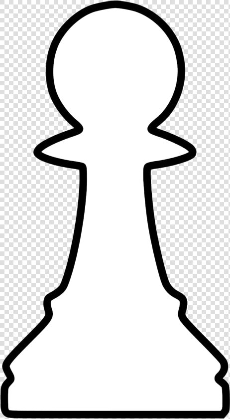 White Silhouette Chess Piece Remix Pawn   Peón Clip   Chess  HD Png DownloadTransparent PNG