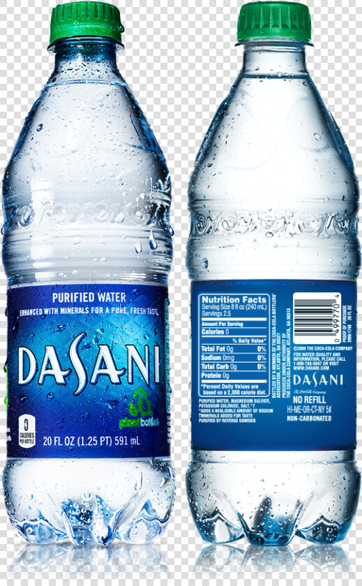Bottle Of Water Dasani  HD Png DownloadTransparent PNG