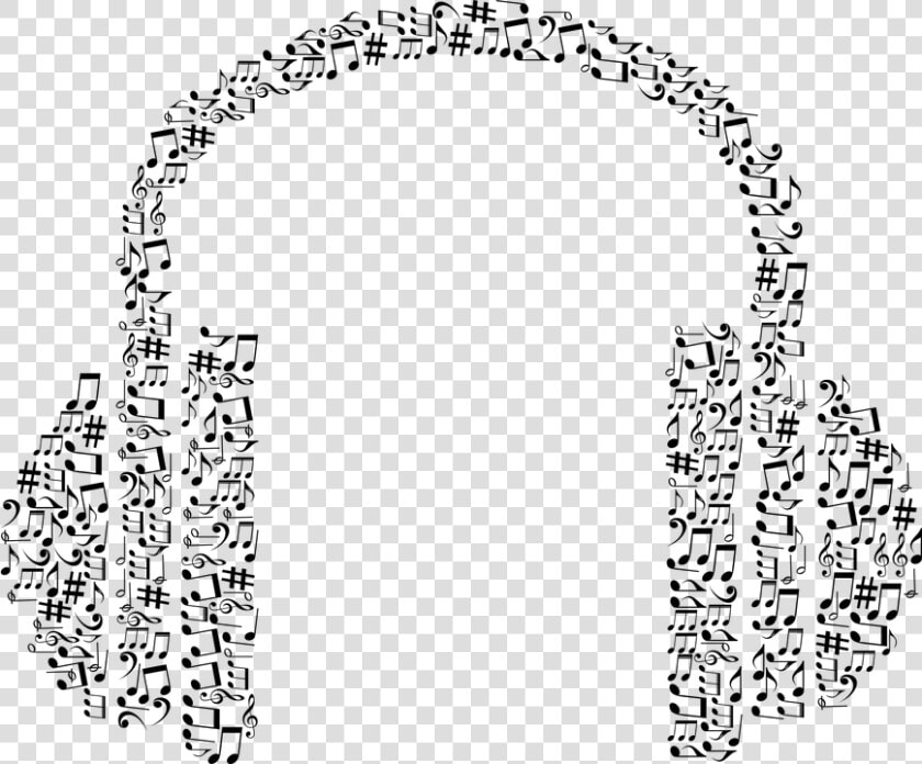 Abstract  Art  Audio  Aural  Ear  Headphones  Hearing   Headphone Music Note Clipart  HD Png DownloadTransparent PNG
