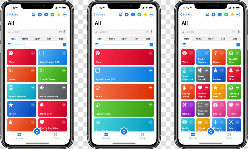Different Sizes For Your Shortcuts  HD Png DownloadTransparent PNG