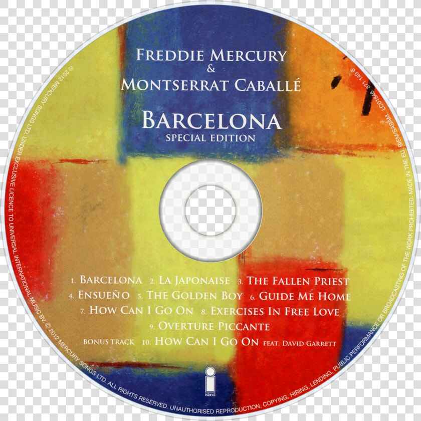 Freddie Mercury Barcelona Cd Disc Image   Png Download   Barcelona Freddie Mercury Cd  Transparent PngTransparent PNG