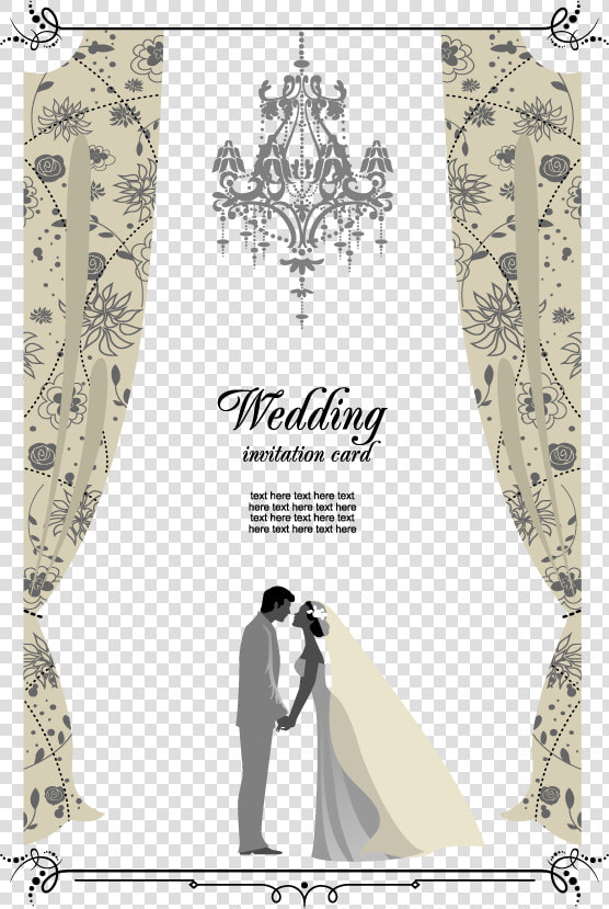 Transparent Free Wedding Clipart For Invitations   Vector Wedding Invitation Card  HD Png DownloadTransparent PNG