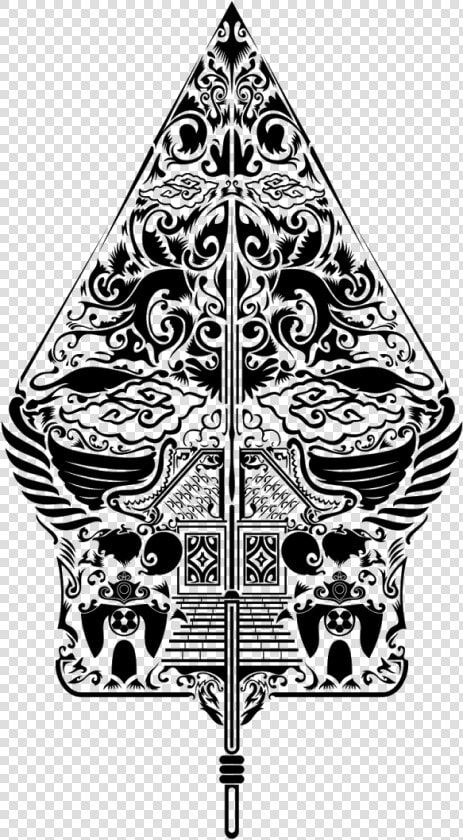 Transparent Wayang Png   Gunungan Wayang Hitam Putih  Png DownloadTransparent PNG