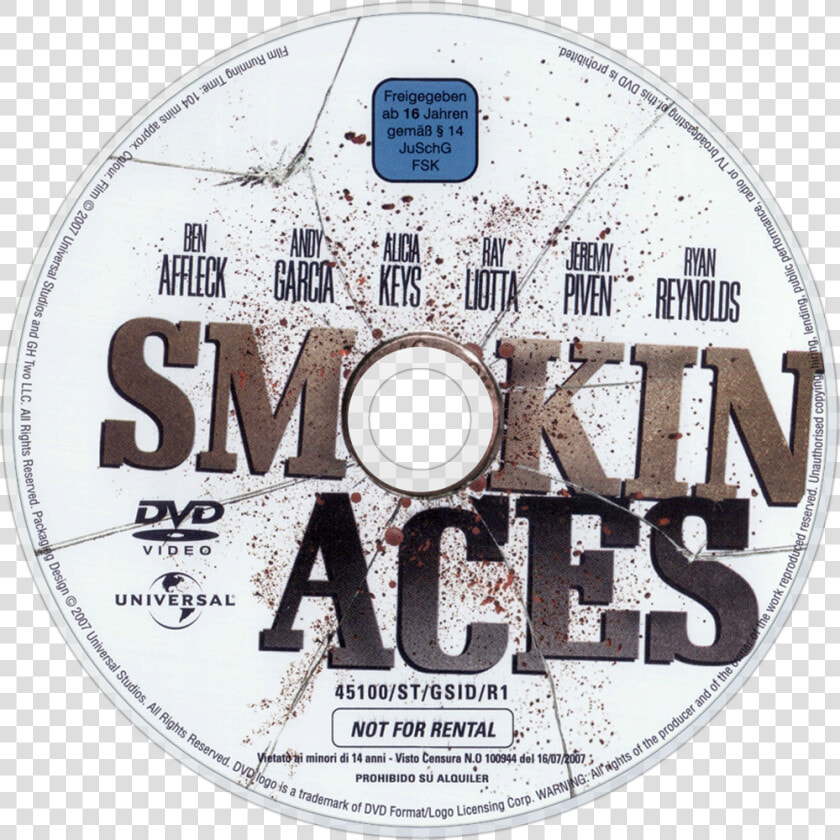 Smokin Aces Dvd Label  HD Png DownloadTransparent PNG