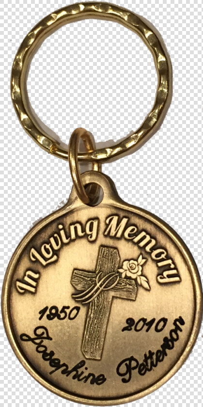In Loving Memory Engraved Cross Rose Bronze Memorial   Cross  HD Png DownloadTransparent PNG