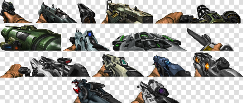 Transparent Doomguy Png   Doom 2016 Weapon Sprites  Png DownloadTransparent PNG