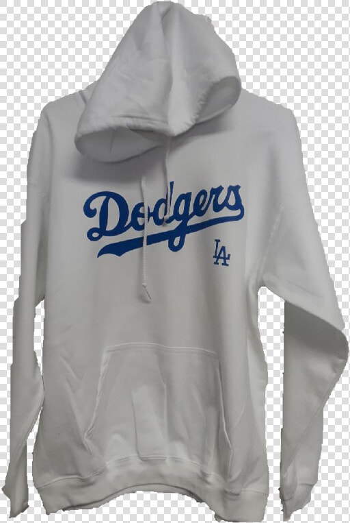 La Dodgers White Hoodie Blue Letters   Hoodie  HD Png DownloadTransparent PNG