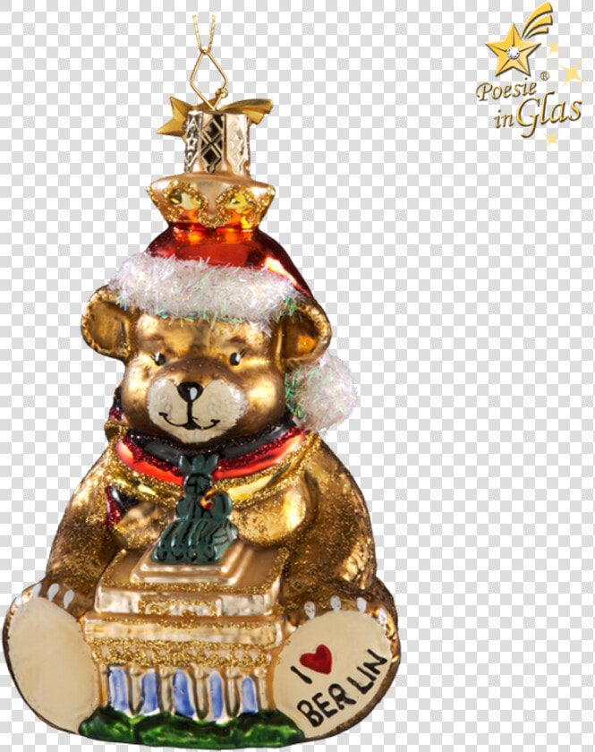Berlin Christmas bear   Berlin Bear Christmas Ornament  HD Png DownloadTransparent PNG