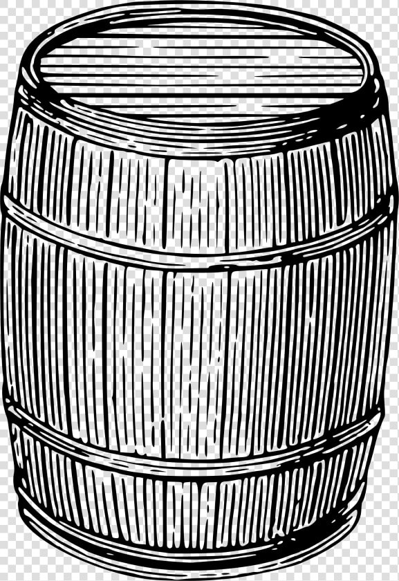 Keg Drawing   Png Download   Png Wooden Barrel Black And White  Transparent PngTransparent PNG