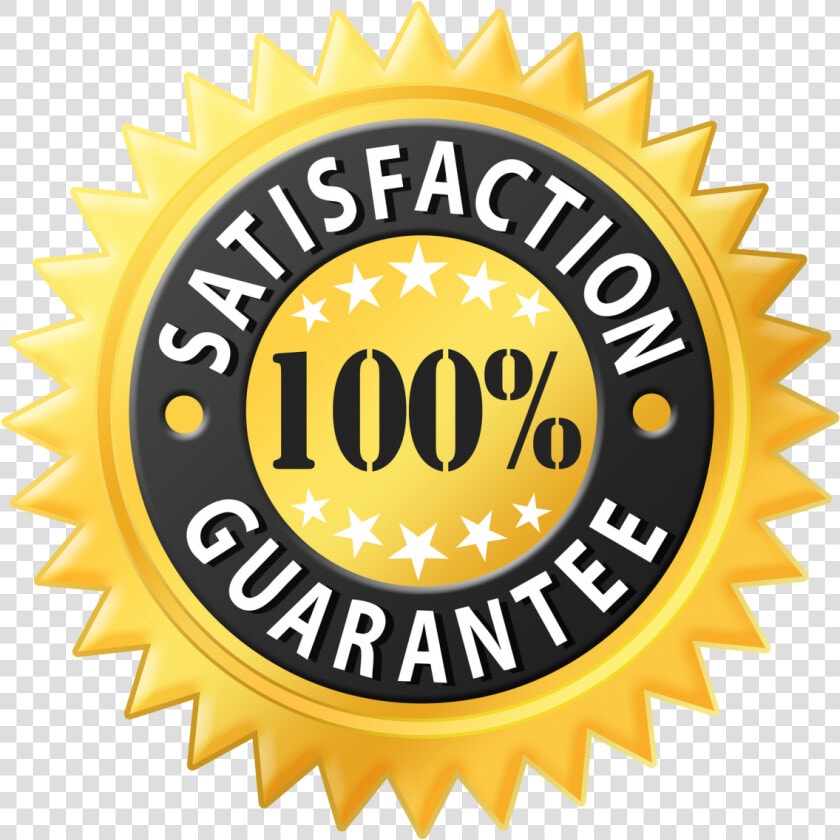 100 Percent Satisfaction Guarantee Png  Transparent PngTransparent PNG