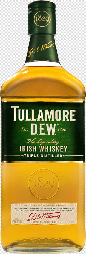 Tullamore Dew The Legendary Irish Whiskey 750 Ml   Tullamore Dew Irish Whiskey  HD Png DownloadTransparent PNG