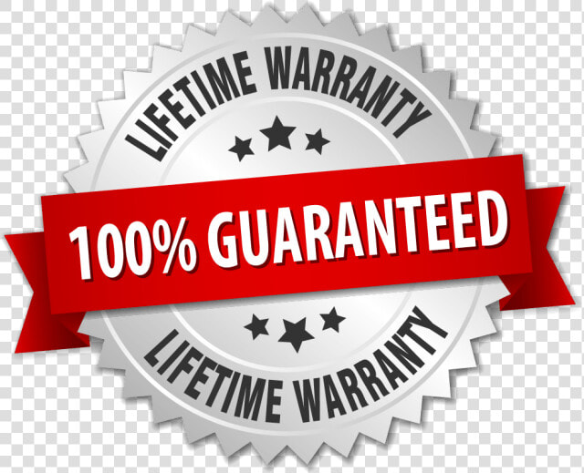 100  Guaranteed Lifetime Warranty   Label  HD Png DownloadTransparent PNG