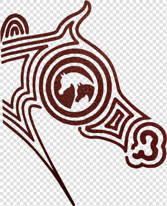 Arabian Half Maze Horse Head red Glitter Arabian Horse  HD Png DownloadTransparent PNG