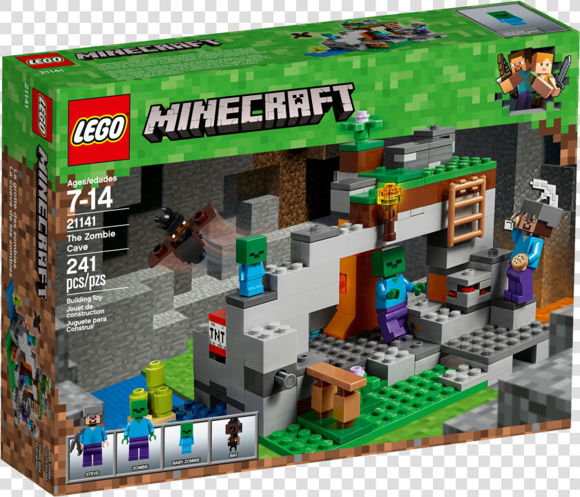  lego  N 21141 Minecraft The Zombie Cave   Lego Minecraft Zombie Cave  HD Png DownloadTransparent PNG