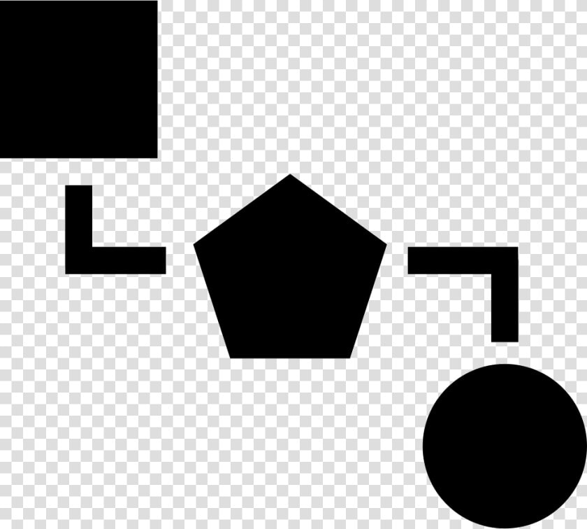 Blocks Scheme Of Three Black Geometric Shapes   Scheme Icon Png  Transparent PngTransparent PNG