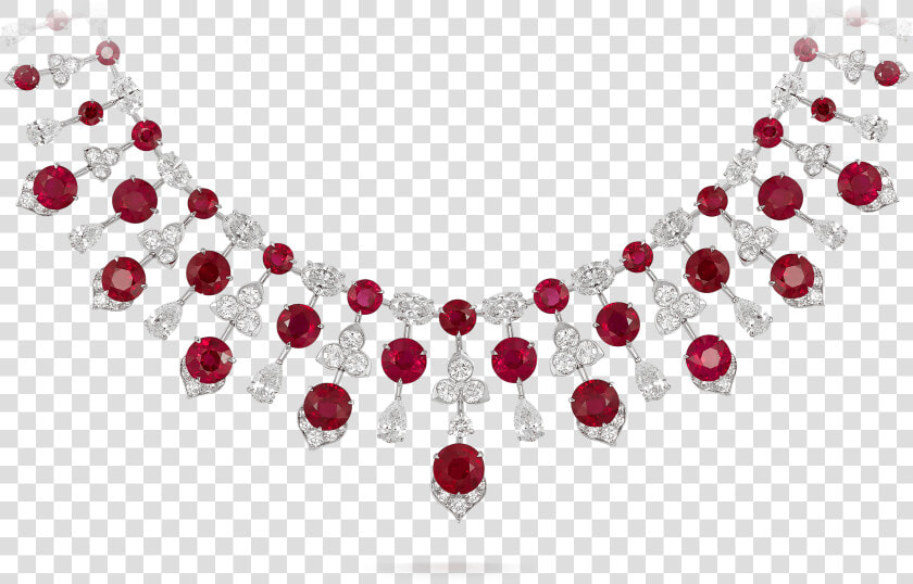 Ruby Necklace 1003101 Close Up   Png Download   David Morris Ruby Necklace  Transparent PngTransparent PNG