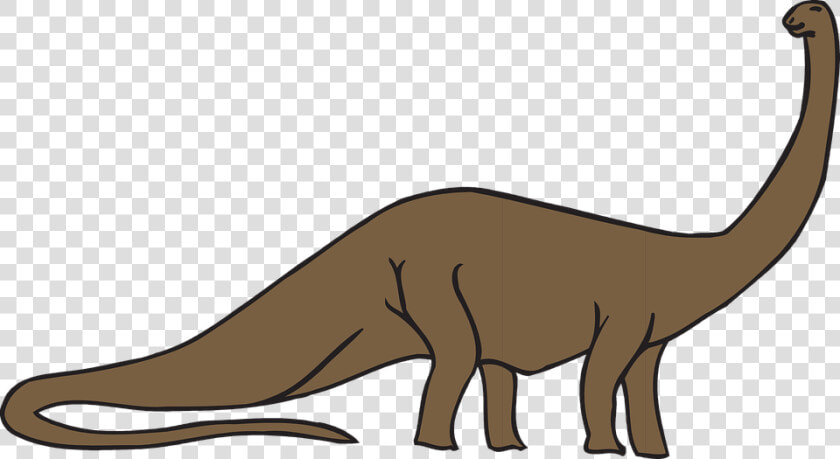 Dinosaur  Ancient  Prehistoric  Dino  Jurassic   Long Neck Long Tail Dinosaur  HD Png DownloadTransparent PNG
