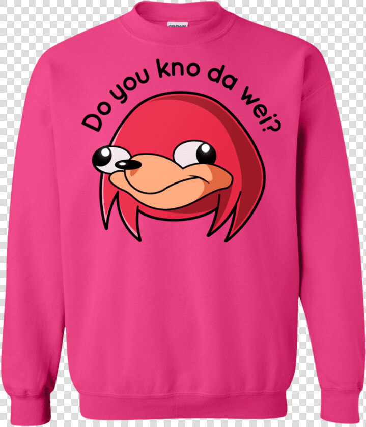 Ugandan Knuckles Crewneck Sweatshirt  HD Png DownloadTransparent PNG