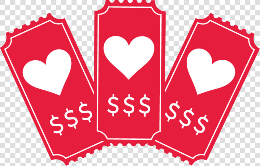 Heart Raffle Ticket Clipart  HD Png DownloadTransparent PNG