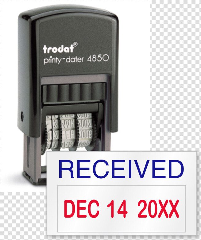Self Inking Received Date Stamp  HD Png DownloadTransparent PNG