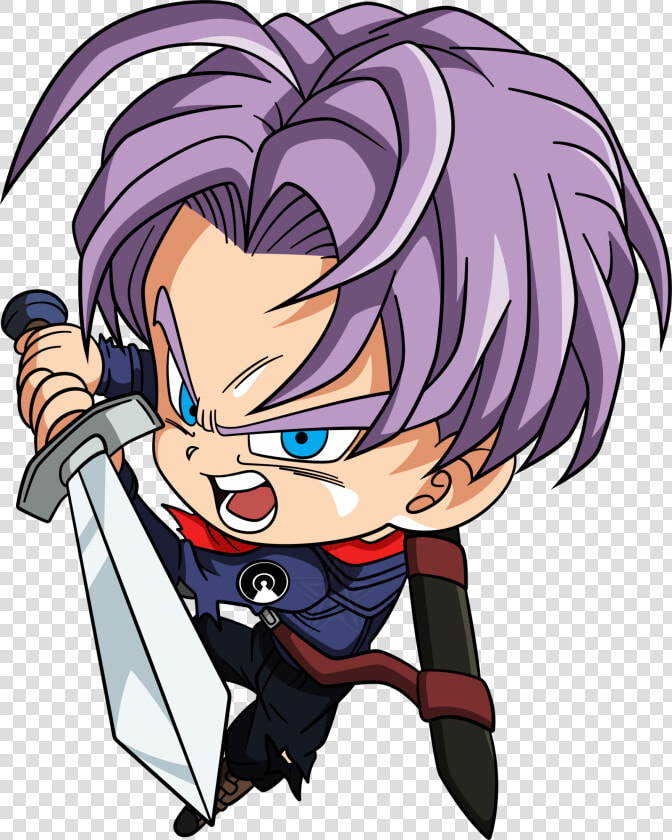 Chibi Future Trunks   Dragon Ball Chibi Png  Transparent PngTransparent PNG