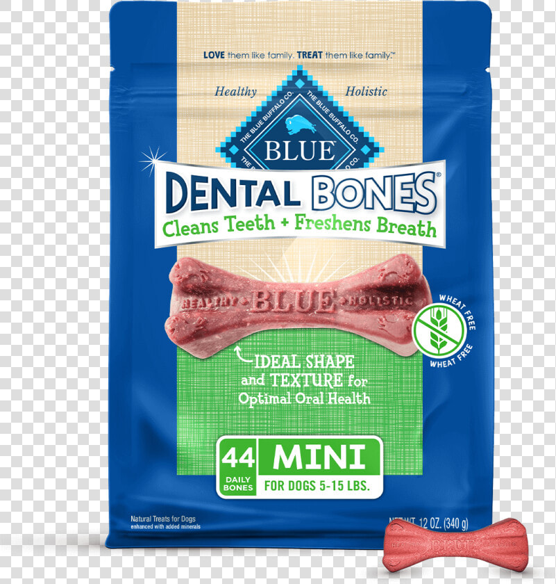 Blue Dental Bones Mini Size Dog Treats   Blue Buffalo Dental Bones  HD Png DownloadTransparent PNG