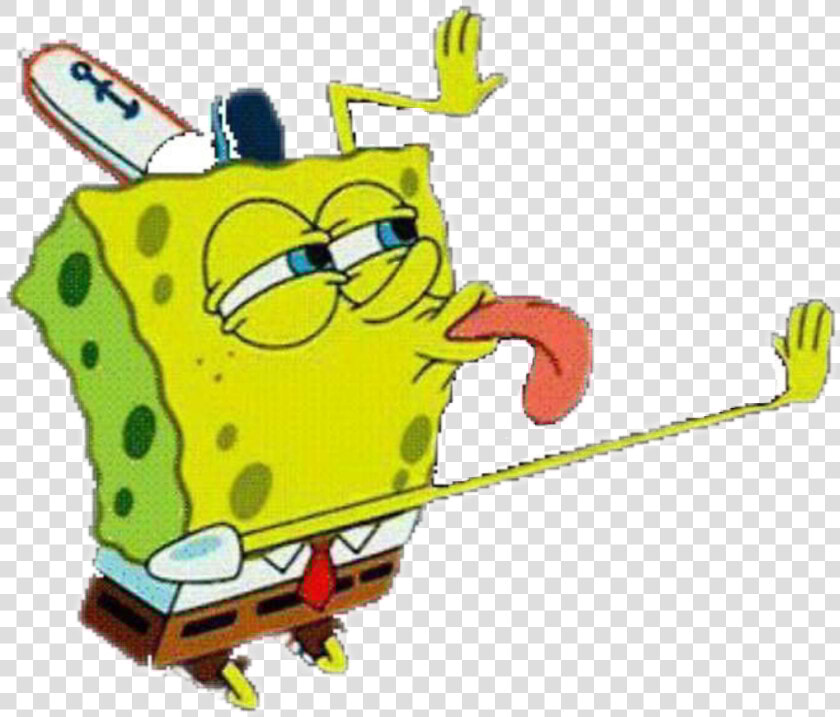 Spongebob Memes Licks   Transparent Spongebob Licking  HD Png DownloadTransparent PNG