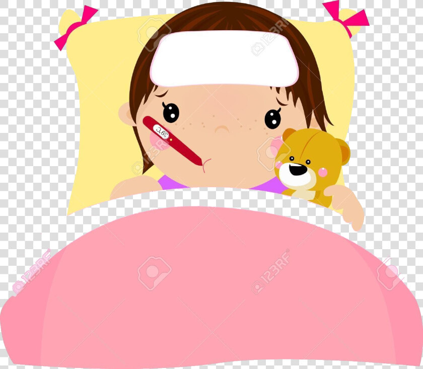 Sick Person Hospital Clipart Pencil And In Color Pink  HD Png DownloadTransparent PNG