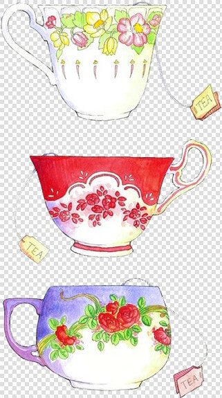 Tea Cup Clipart Transparent Tumblr   Teacup Drawing  HD Png DownloadTransparent PNG