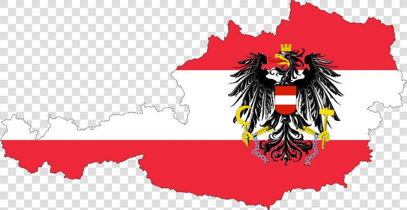 Transparent Austria Flag Png   Flag Map Of Austria  Png DownloadTransparent PNG