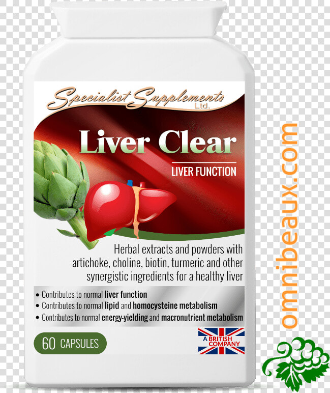 Liver Clear Liver Support Liver Supplement With Choline   Liver  HD Png DownloadTransparent PNG