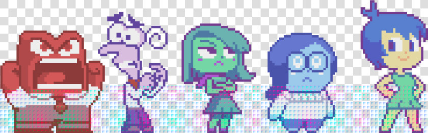 Sadness Inside Out Pixel Art   Png Download   Inside Out Pixel Art  Transparent PngTransparent PNG