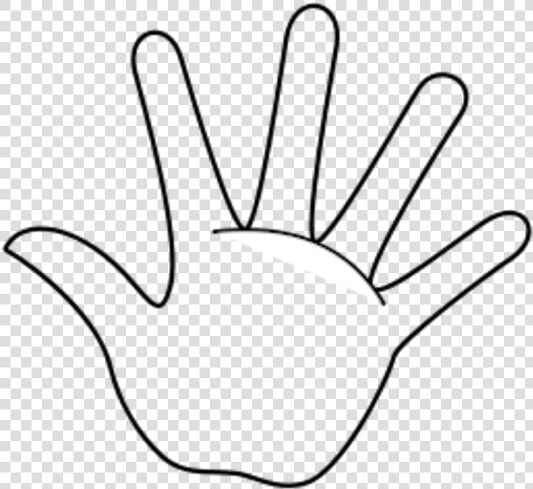 Free Outline Of Hand   Hand Clipart Black And White  HD Png DownloadTransparent PNG
