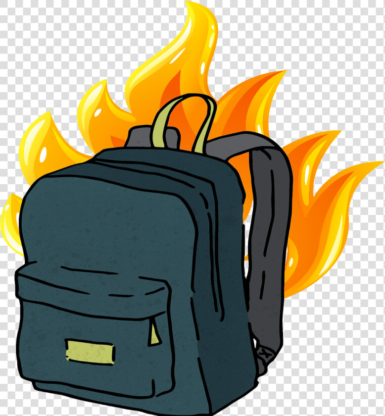 Transparent Burning Money Png   Burning Backpack  Png DownloadTransparent PNG