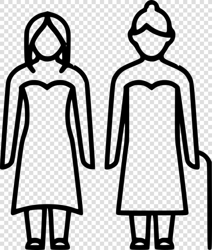 Grandma Daughter   Drawing Of Mom And Baby  HD Png DownloadTransparent PNG