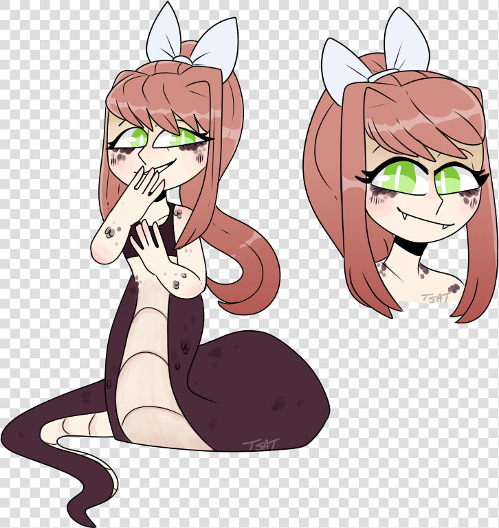 Cat Facial Expression Cartoon Mammal Fictional Character   Sayori  HD Png DownloadTransparent PNG