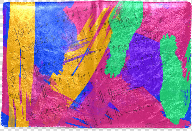 Groovy Paint Brush Strokes With Music Notes Custom  HD Png DownloadTransparent PNG