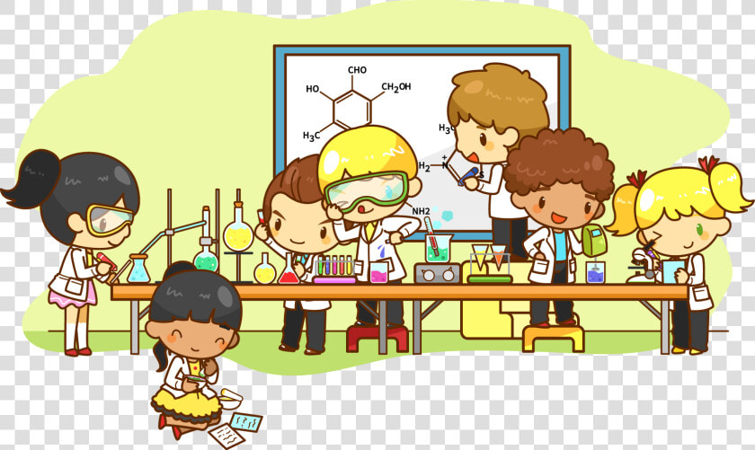 Laboratory Experiment Chemistry Transprent   Students Doing Experiment Clipart  HD Png DownloadTransparent PNG